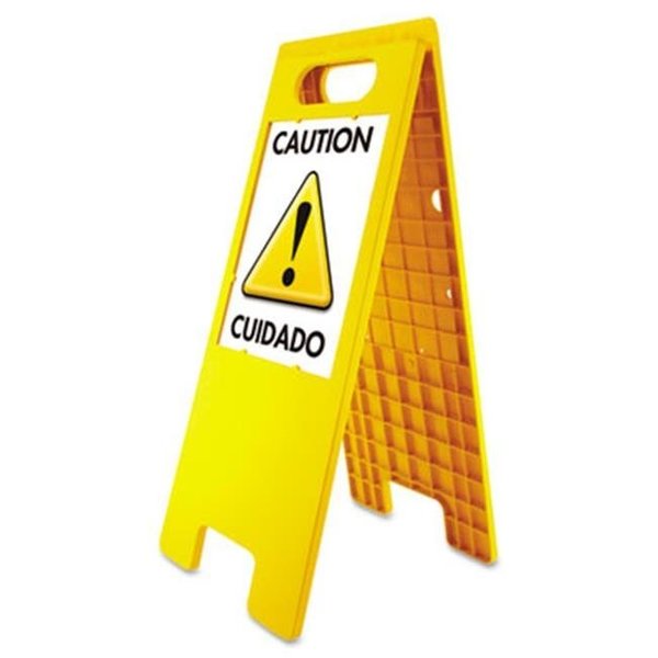 Us Stamp & Sign Us Stamp 5693 Floor Tent Sign; Doublesided; Plastic; 10.5 in. x 25.5 in.; Yellow 5693